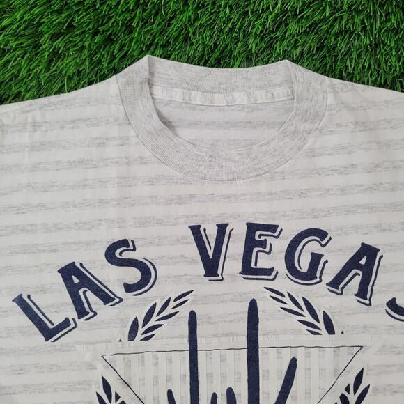 Vintage Las-Vegas Cactus Crop Shirt Womens Large 21x23 Arch - Picture 5 of 15